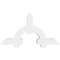 Ekena Millwork Ericson Architectural Grade PVC Gable Bracket, 60"W x 32 1/2"H x 6"D x 6"F, 13/12 Pitch GBP060X33X0606ERI00 - alternate 2